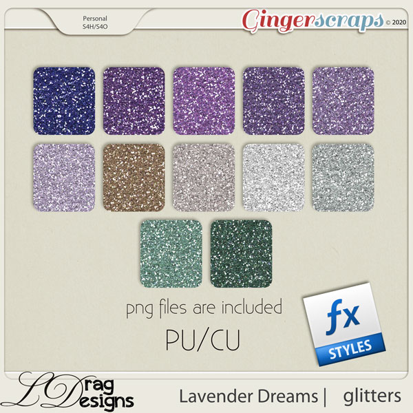 Lavender Dreams: Glitterstyles by LDragDesigns