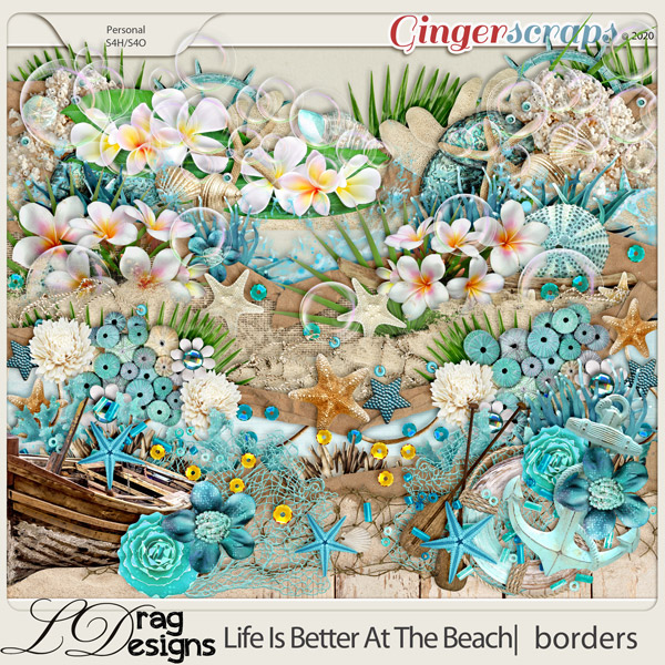 Life Is Better At The Beach: Borders by LDragDesigns
