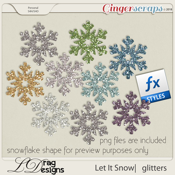 Let It Snow: Glitterstyles by LDragDesigns