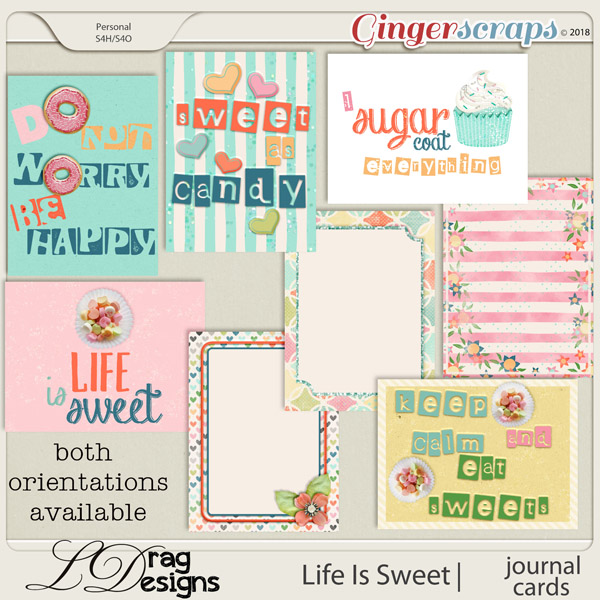 Life Is Sweet: Journal Cards by LDrag Designs