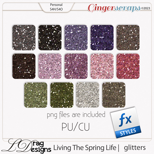 Living The Spring Life: Glitterstyles by LDragDesigns