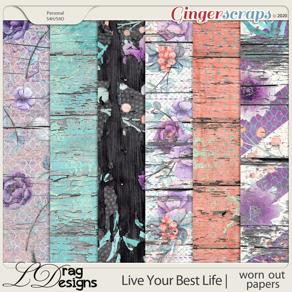 Live Your Best Life: Worn Out Papers by LDragDesigns