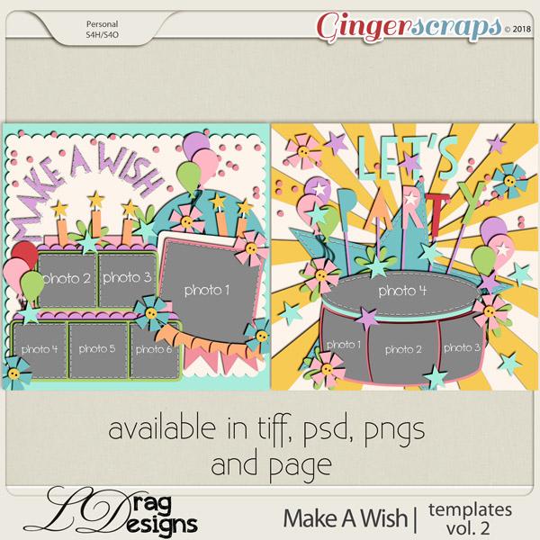 Make A Wish: Templates Vol. 2 by LDrag Designs