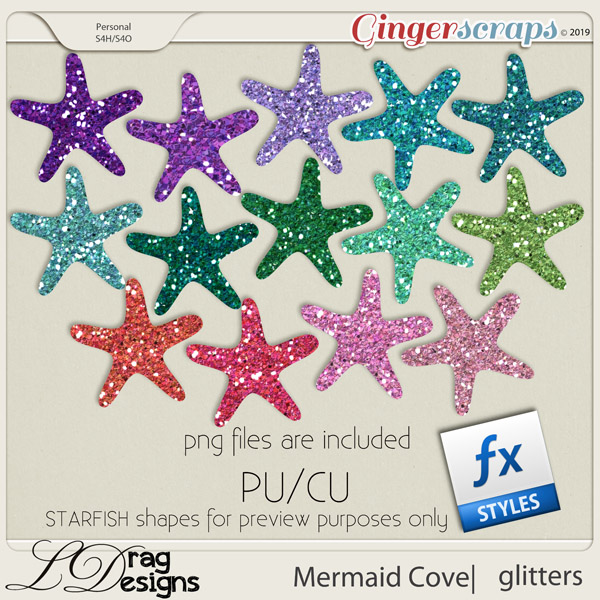 Mermaid Cove: Glitterstyles by LDragDesigns