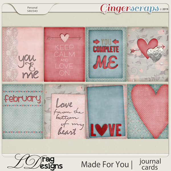 Made For You: Journal Cards by LDragDesigns