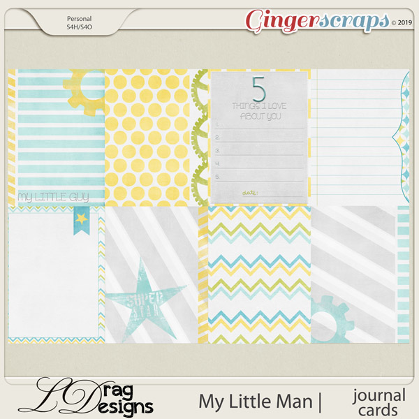 My Little Man: Journal Cards by LDragDesigns