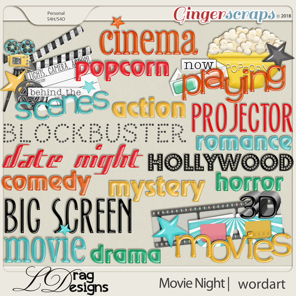 Movie Night: Wordart by LDragDesigns