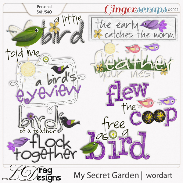 My Secret Garden: Wordart by LDragDesigns