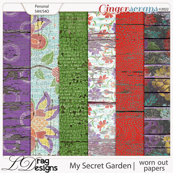 My Secret Garden: Worn Out Papers by LDragDesigns