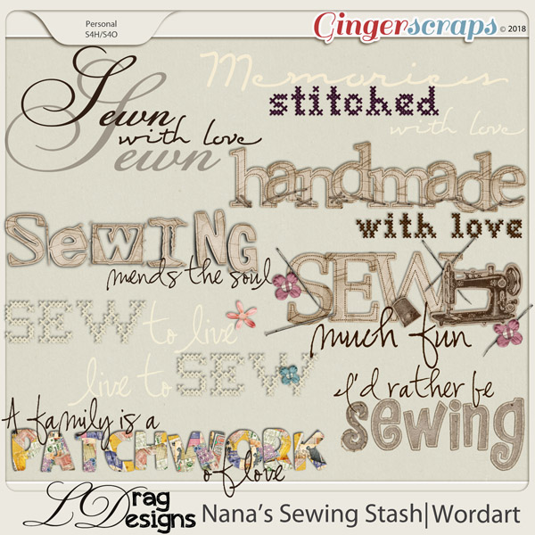 Nanas Sewing Stash: Wordart