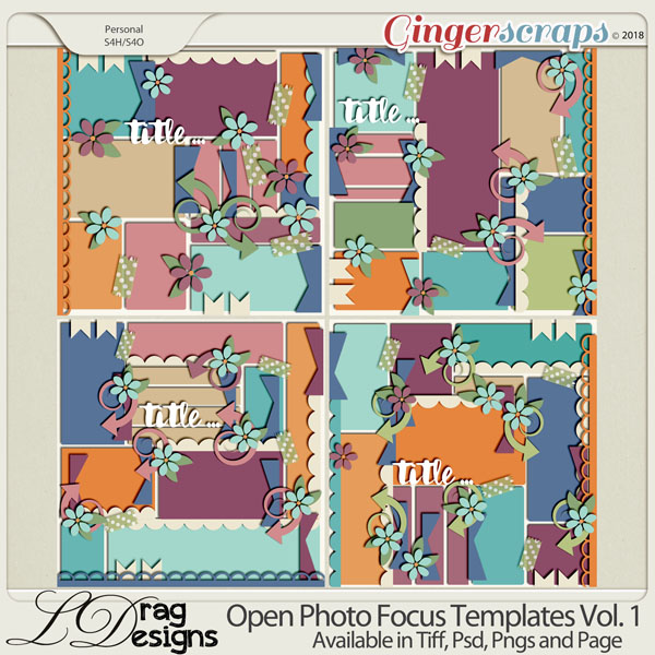Open Photo Templates Vol. 1 by LDragDesigns
