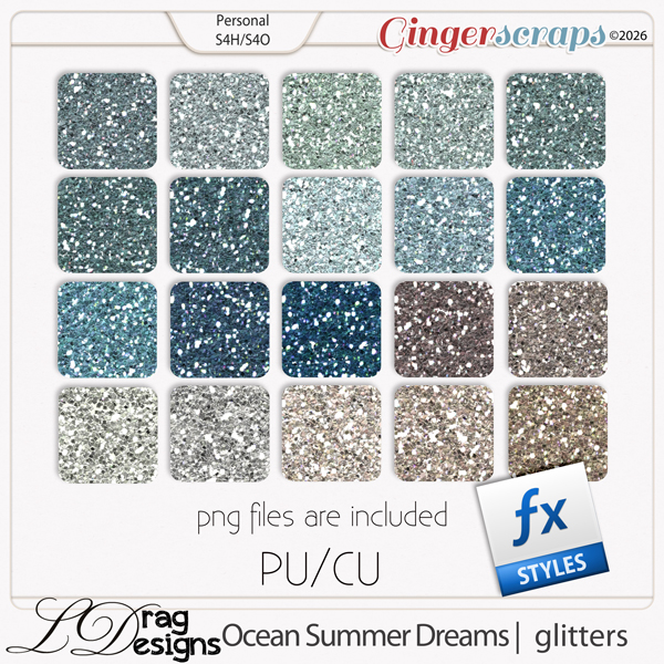 Ocean Summer Dreams: Glittersyles by LDragDesigns