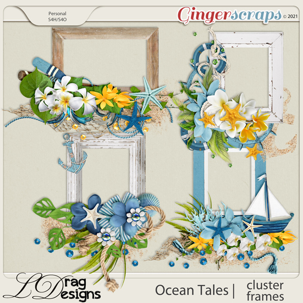 Ocean Tales: Cluster Frames by LDragDesigns