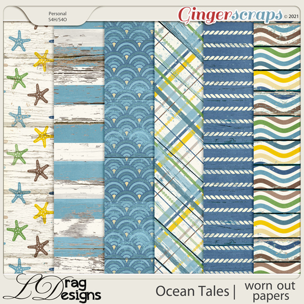 Ocean Tales: Worn Out Papers by LDragDesigns