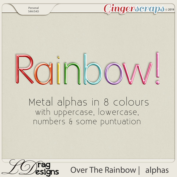 Over The Rainbow: Alphas by LDragDesigns