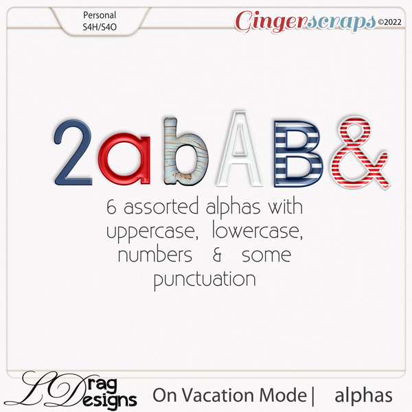 On Vacation Mode: Alphas by LDragDesigns