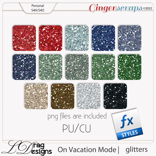 On Vacation Mode: Glitterstyles by LDragDesigns