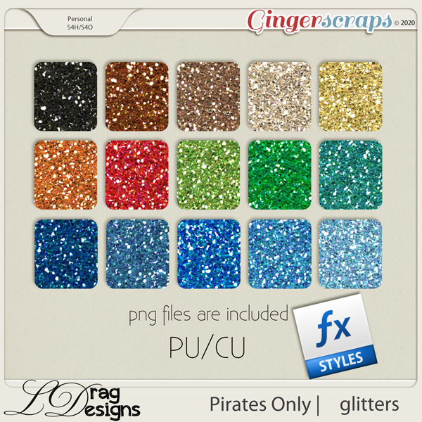 Pirates Only: Glitterstyles by LDragDesigns