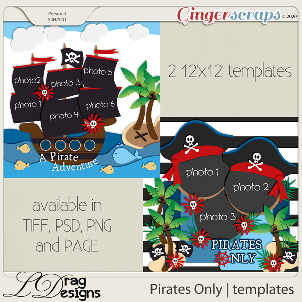 Pirates Only: Templates by LDragDesigns