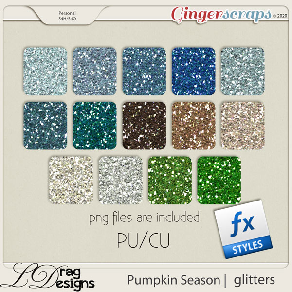 Pumpkin Season: Glitterstyles by LDragDesigns