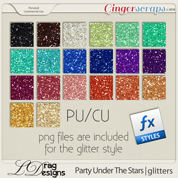 Party Under The Stars: Glitterstyles by LDragDesigns