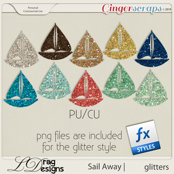 Sail Away: Glitterstyles by LDrag Designs