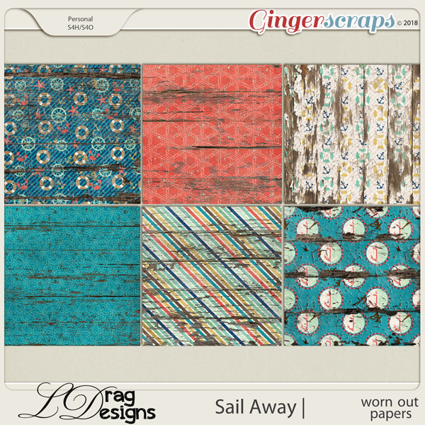 Sail Away: Worn Out Papers by LDrag Designs