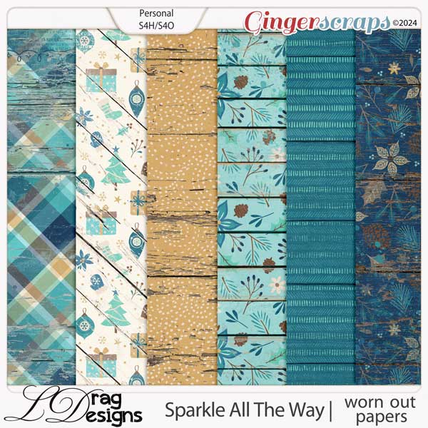 Sparkle All The Way: Worn Out Papers by LDragDesigns
