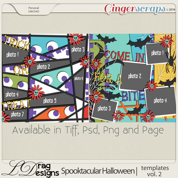 Spooktacular Halloween: Templates vol.2 by LDragDesigns