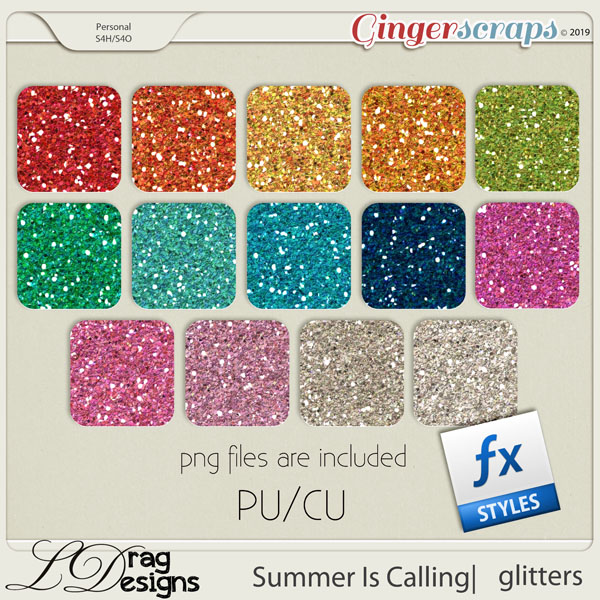 Summer Is Calling: Glitterstyles by LDragDesigns