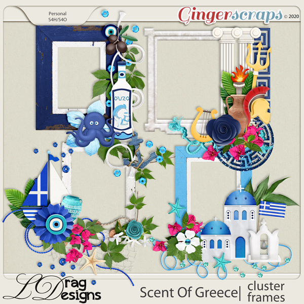 Scent Of Greece: Cluster Frames by LDragDesigns
