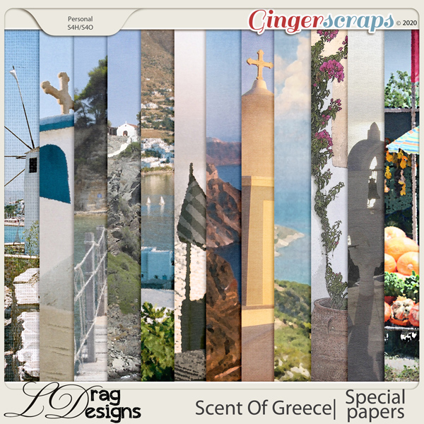 Scent Of Greece: Special Papers by LDragDesigns
