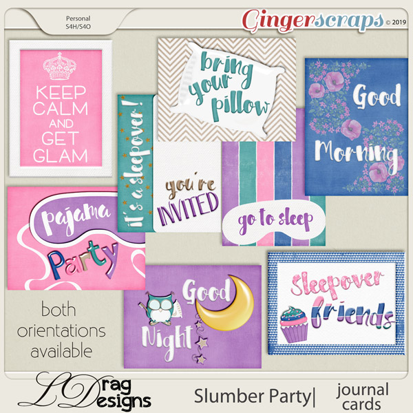 Slumber Party: Journal Cards by LDragDesigns