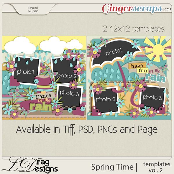 Spring Time: Templates Vol. 2 by LDragDesigns