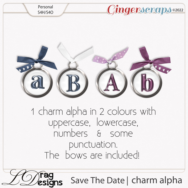 Save The Date: Charm Alpha by LDragDesigns