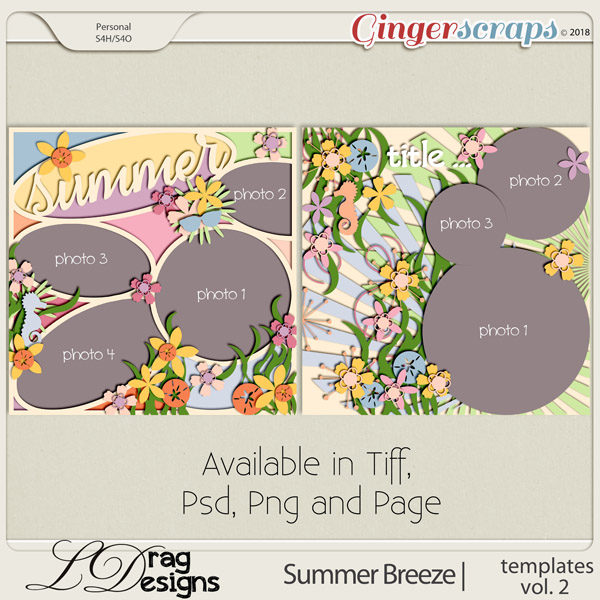 Summer Breeze: Templates Vol. 2 by LDragDesigns