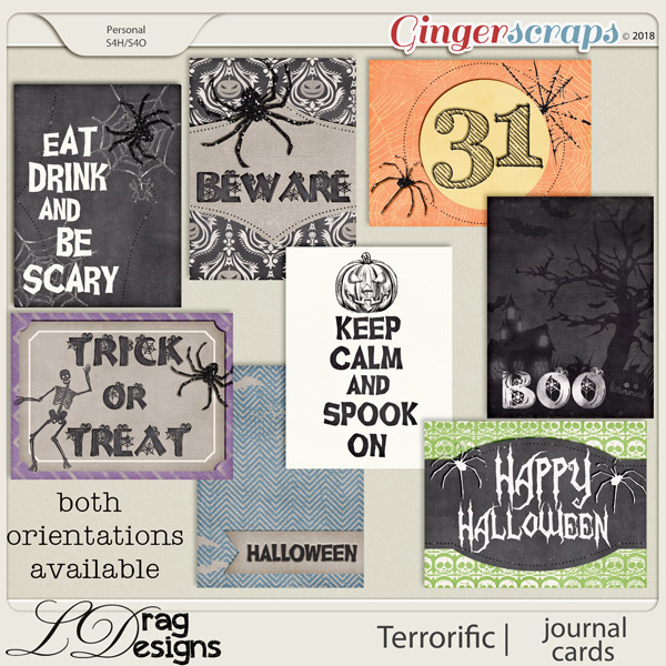 Terror-ific: Journal Cards by LDragDesigns