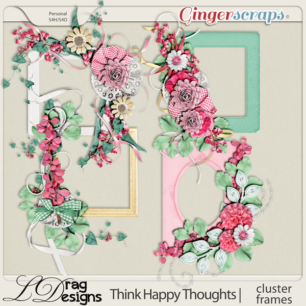 Think Happy Thoughts: Cluster Frames by LDragDesigns
