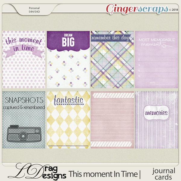 This Moment In Time: Journal Cards by LDragDesigns