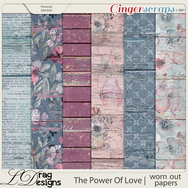 The Power Of Love: Worn Out Papers by LDragDesigns