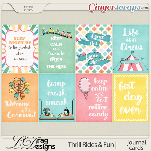 Thrill Rides & Fun: Journal Cards by LDrag Designs