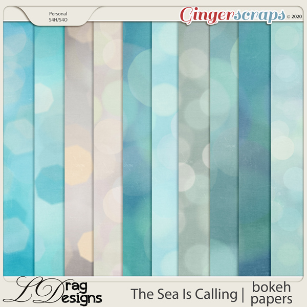 The Sea Is Calling: Bokeh Papers by LDragDesigns