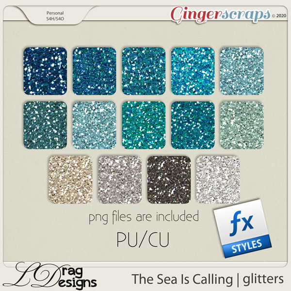 The Sea Is Calling: Glitterstyles by LDragDesigns