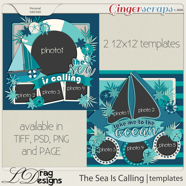 The Sea Is Calling: Templates by LDragDesigns