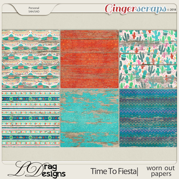 Time To Fiesta: Worn Out Papers by LDragDesigns