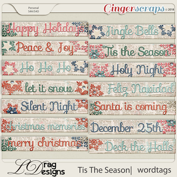 Tis The Season: Wordtags by LDragDesigns