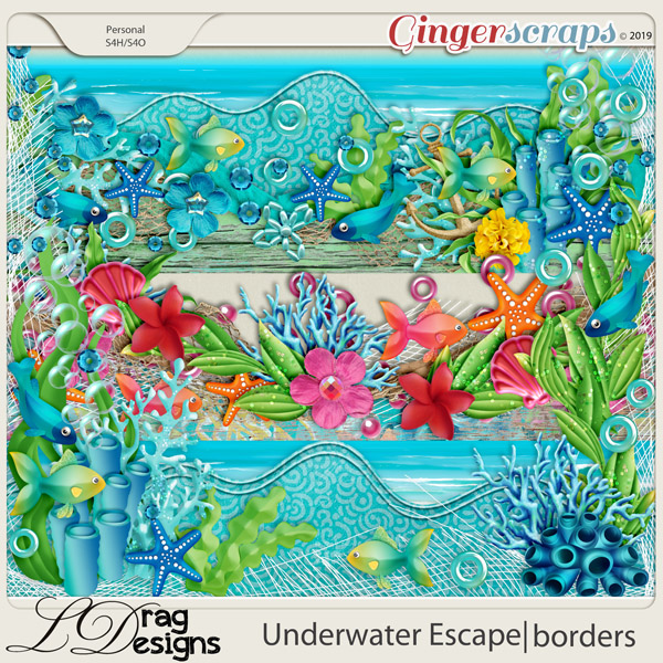 Underwater Escape: Borders by LDragDesigns