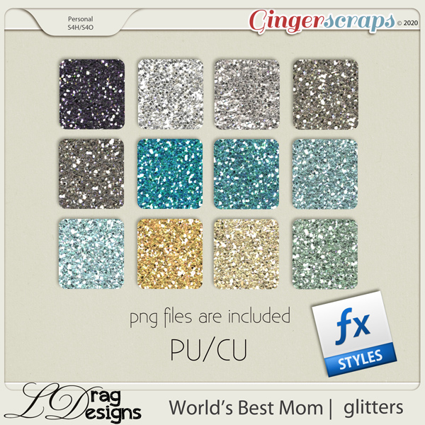 World's Best Mom: Glitterstyles by LDragDesigns