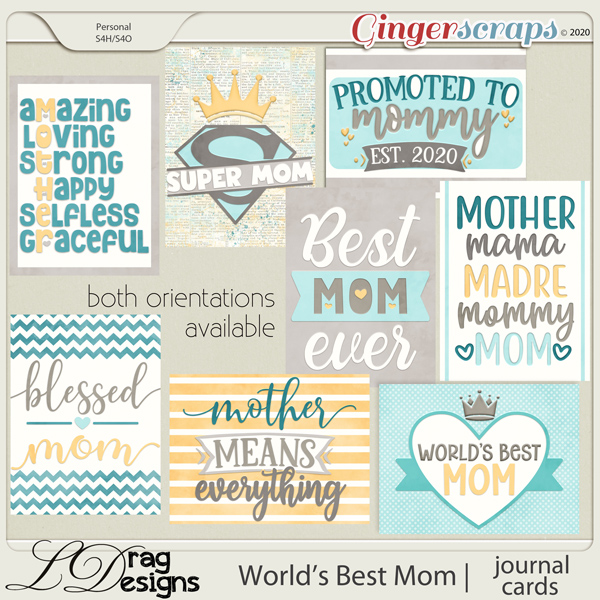 World's Best Mom: Journal Cards by LDragDesigns