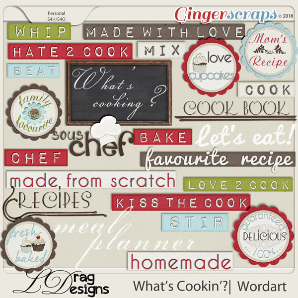 What's Cookin'?: Wordart by LDragDesigns
